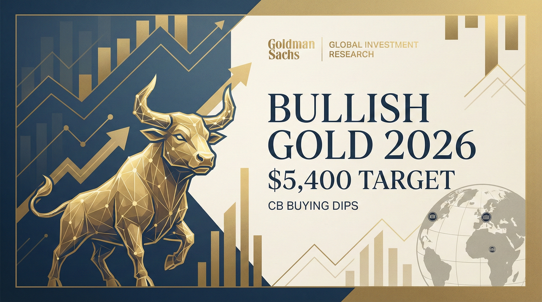 Goldman Bullish Gold 2026: $5,400 Target, CB Buying Dips