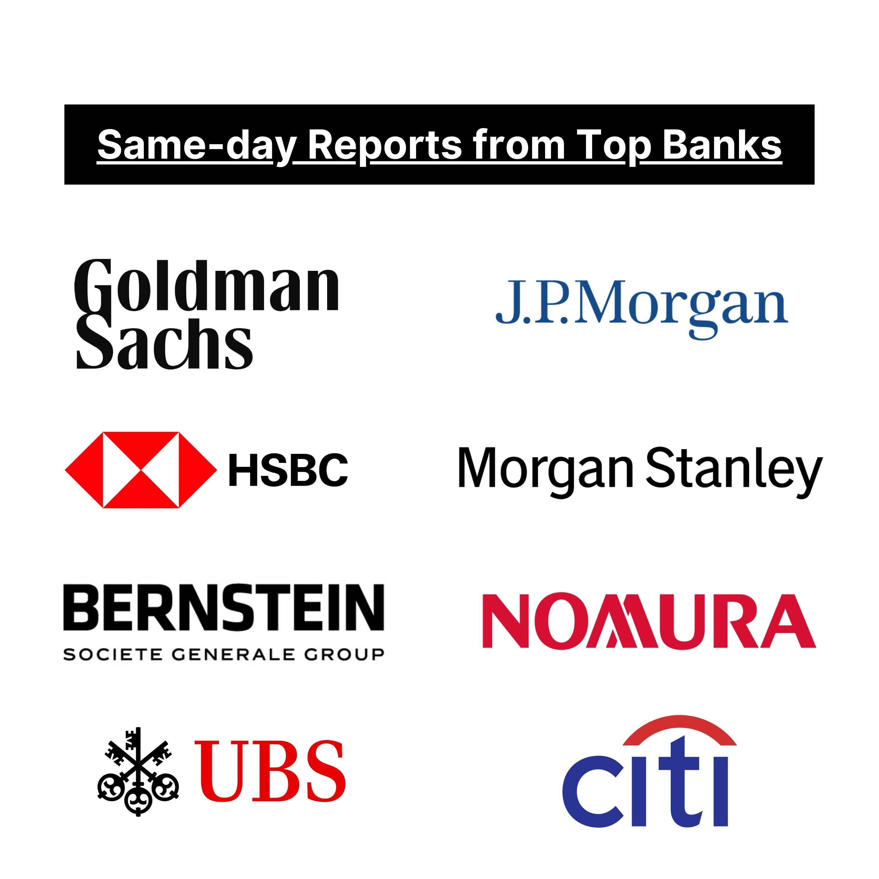 Investment Bank Reports Subscription (Daily Update)